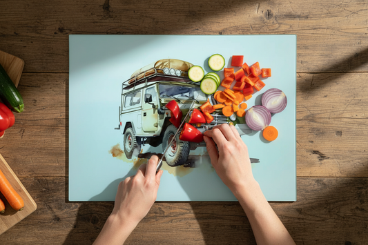 Classic 4 by 4 Chopping Board - Classic 4 by 4 Worktop Saver