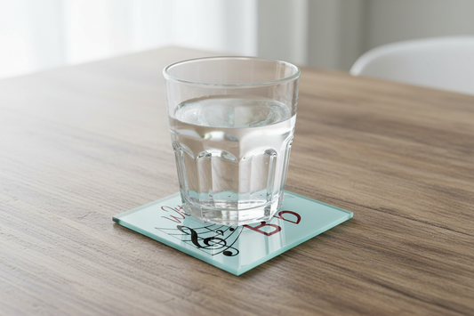Without Music Life Would... Glass Coaster (Set of 4)