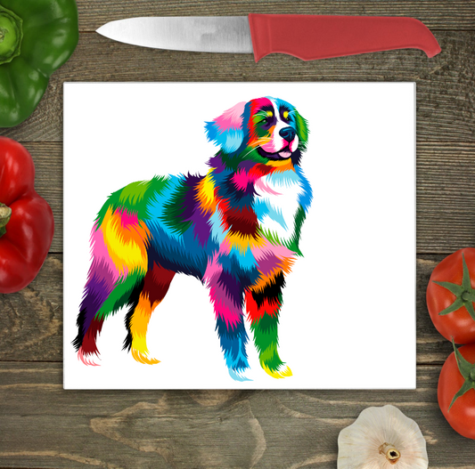 Burmese Mountain Dog Glass Chopping Board, Burmese Mountain Dog Worktop Saver