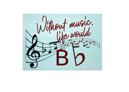 Musical Note Large Glass Chopping Board