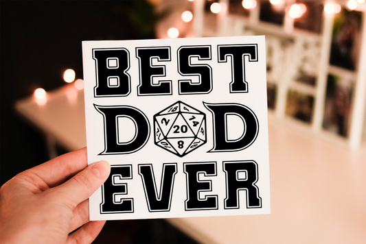 Dungeons and Dragons Dad Birthday Card / Father's Day Card, Card for Dad
