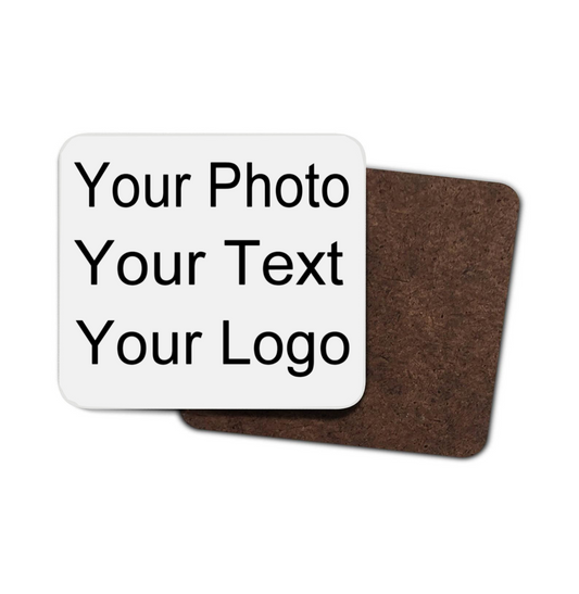 Customise Your Own Hardboard Coaster, With Your Text/Image