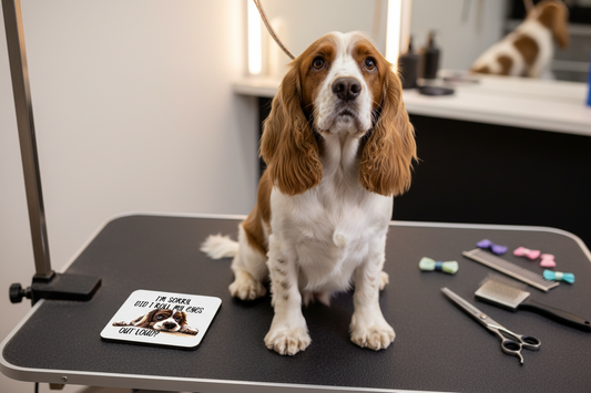 Spaniel Hardboard Coaster - Sorry Did I Roll My Eyes Out Loud?