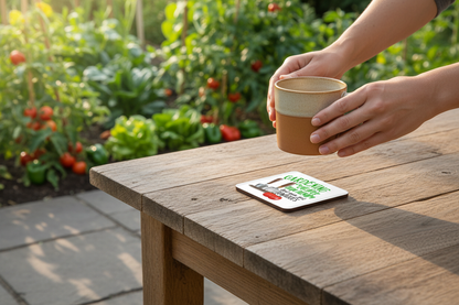 Gardening Is Like Therapy Hardboard Coaster