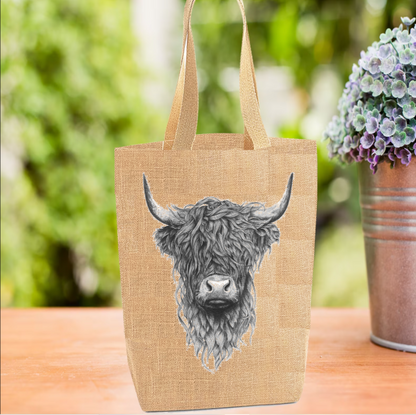 Highland Cow Tote Bag, Cow Bag, Personalised Tote Bag