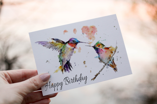 Hummingbird Birthday Card