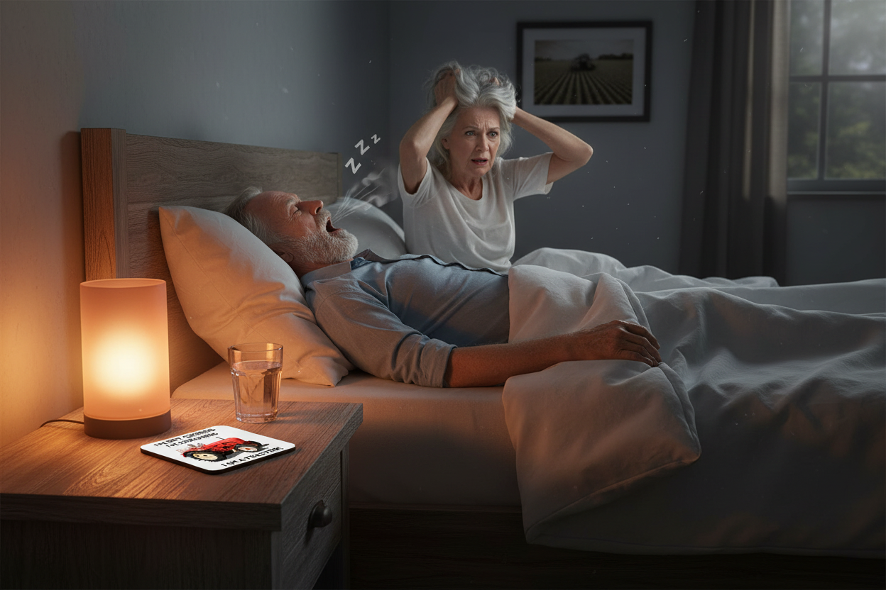 Red Tractor Hardboard Coaster, I'm Not Snoring, I'm Dreaming