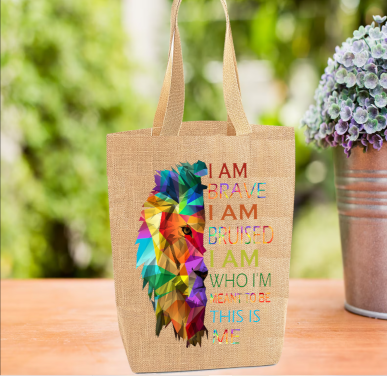 Lion This Is Me Pride Tote Bag, LGBTQ Bag, Personalised Tote Bag
