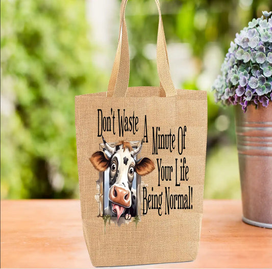 Cow Tote Bag, Cow Bag, Personalised Tote Bag