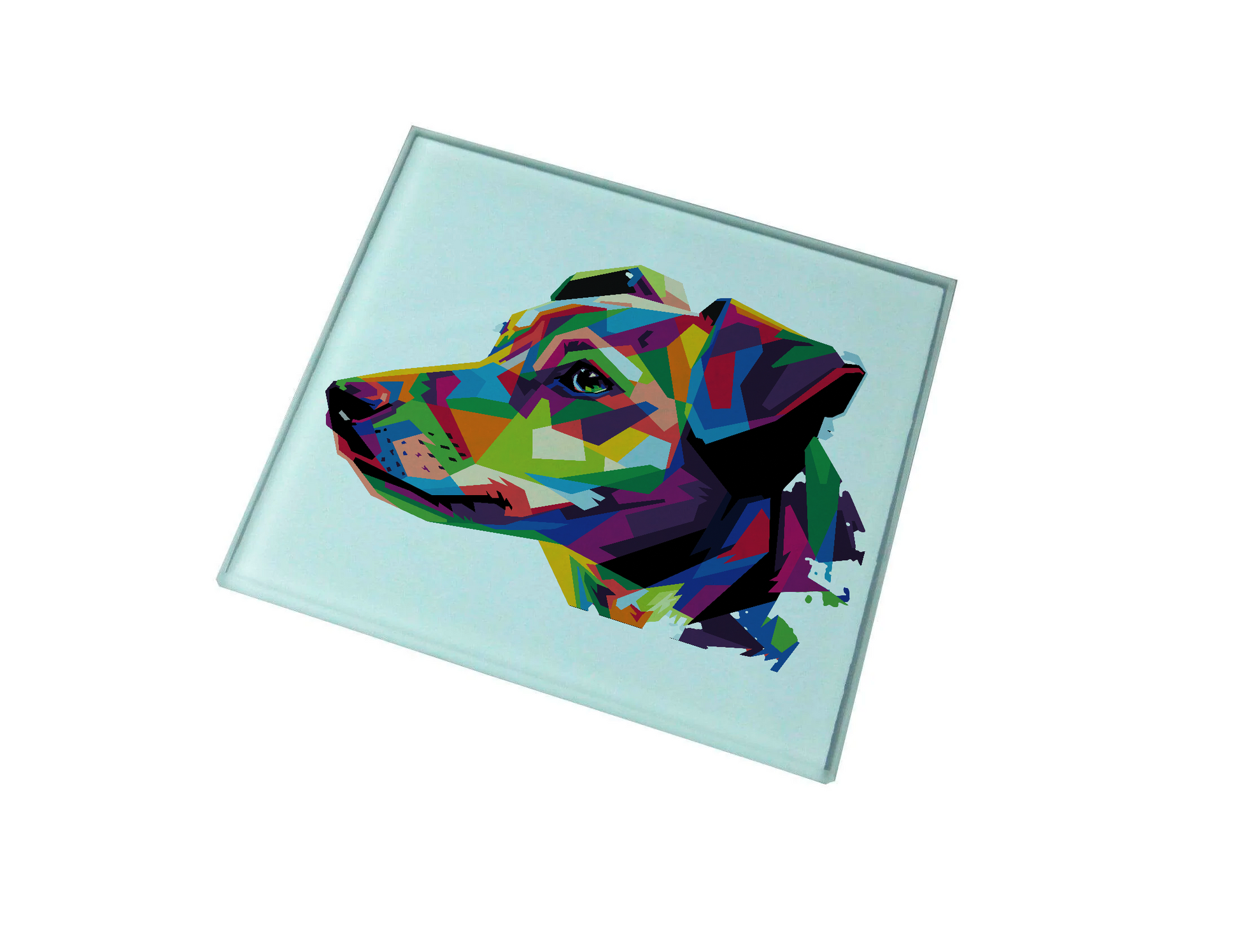 Patterdale Terrier Glass Coaster (Set of 4)