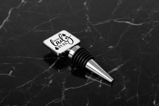 Boss Lady Fuel Rectangle Bottle Stopper, Custom Bottle Stopper