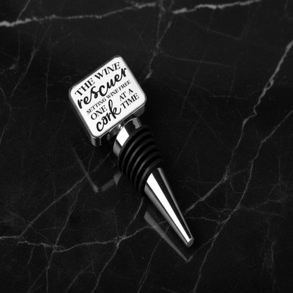 The Wine Rescuer ... Rectangle Bottle Stopper, Bottle Stopper