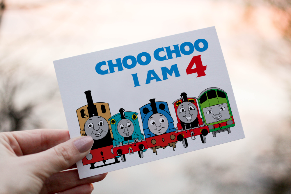 Thomas The Tank Engine Birthday Card, Card for Child