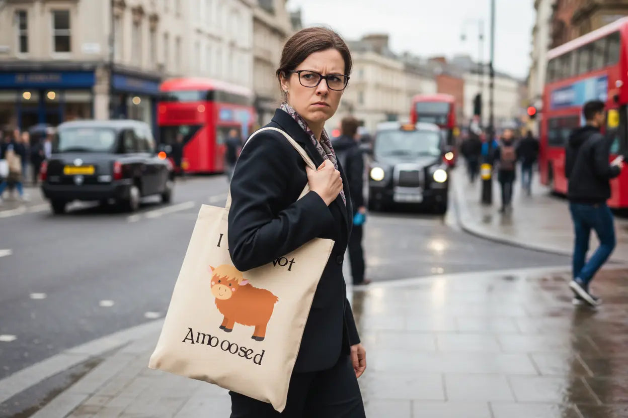 Highland Cow Tote Bag, Cow Bag, Personalised Tote Bag