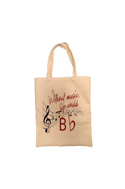 Music Tote Bag, Music Note Bag, Personalised Tote Bag
