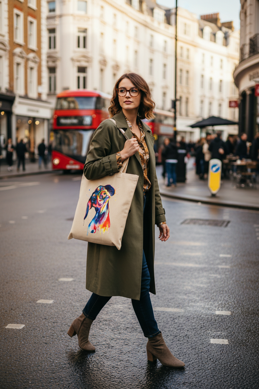Dachshund Tote Bag, Dog Bag, Personalised Tote Bag