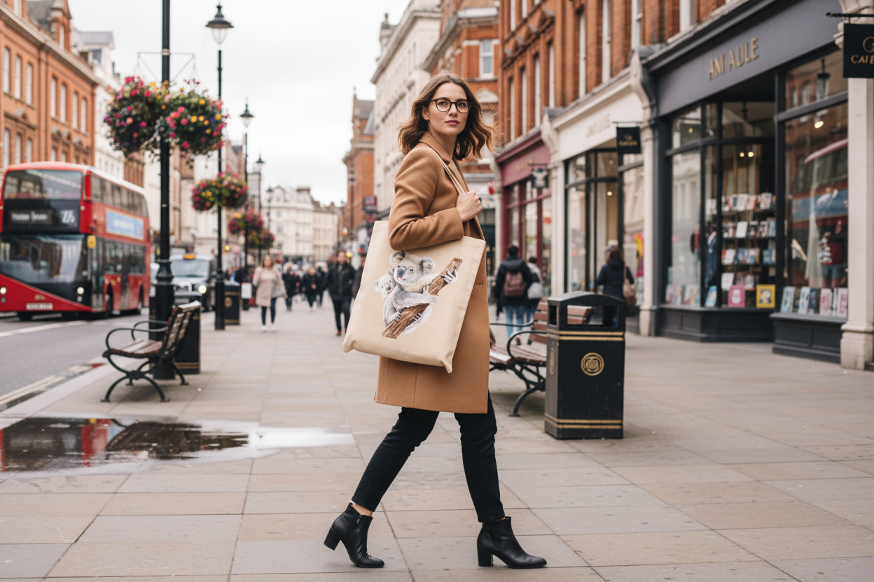 Koala Tote Bag, Koala Bag, Personalised Tote Bag