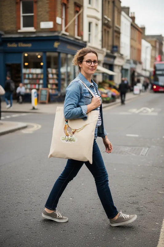 Pheasant Tote Bag, Pheasant Bag, Personalised Tote Bag