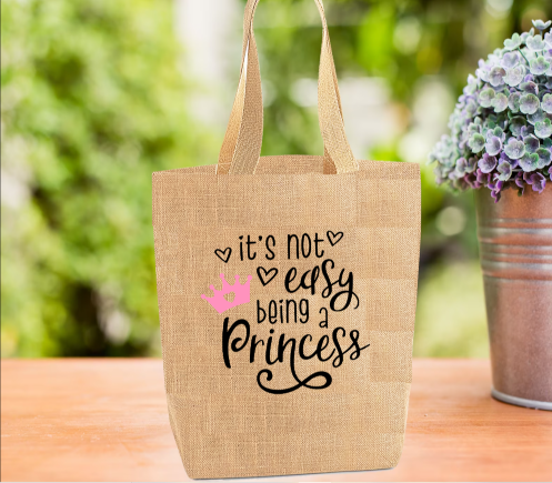 Princess Tote Bag, Novelty Bag, Personalised Tote Bag