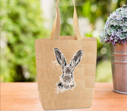 Hare Tote Bag, Hare Bag, Personalised Tote Bag