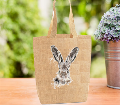 Hare Tote Bag, Hare Bag, Personalised Tote Bag
