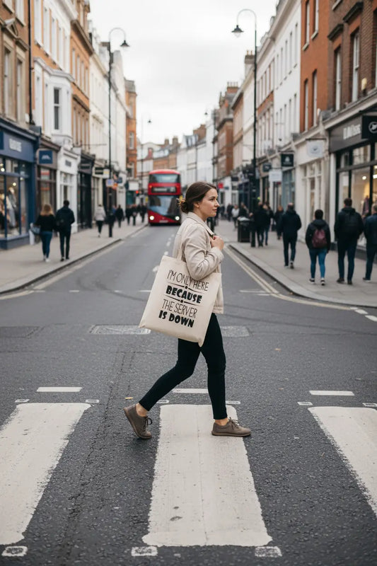 Server Down Tote Bag, Novelty Bag, Personalised Tote Bag