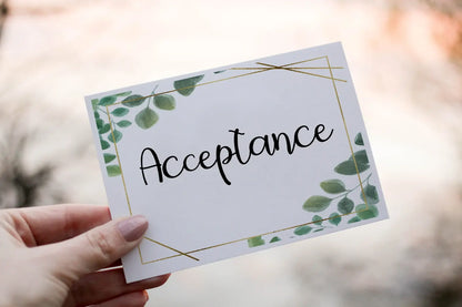 Personalised Wedding Acceptance Card