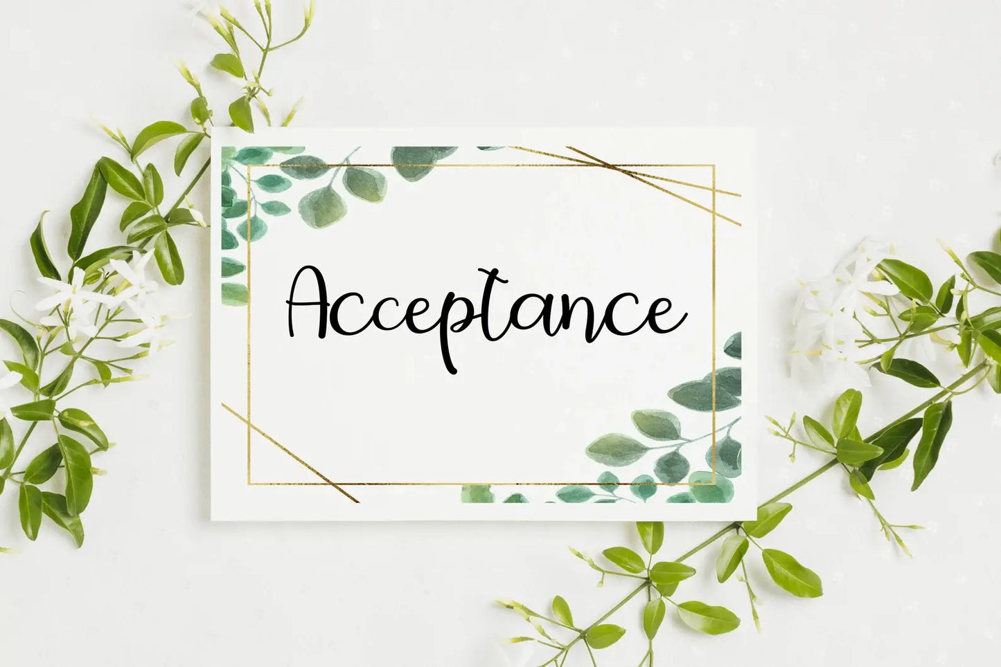 Personalised Wedding Acceptance Card