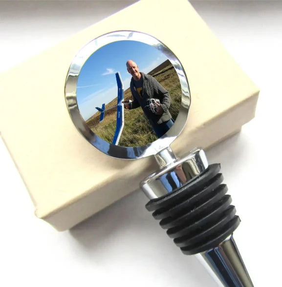 Create Your Own Photo Bottle Stopper, Photograph Personalised Bottle Top