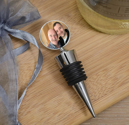 Create Your Own Photo Bottle Stopper, Photograph Personalised Bottle Top