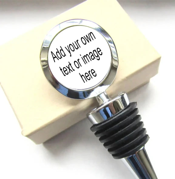 Create Your Own Photo Bottle Stopper, Photograph Personalised Bottle Top