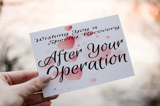 Personalised Get Well Card: After Operation, Speedy Recovery