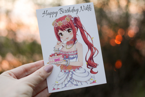 Anime Birthday Card, Personalised Card for Birthday, Anime Card