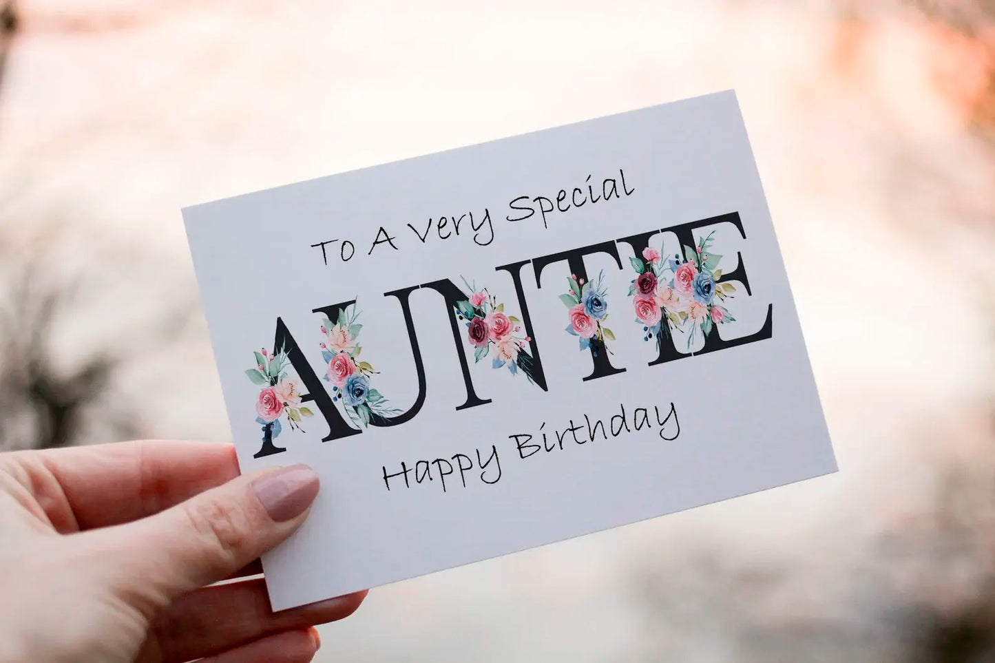 Special Auntie Birthday Card, Card for Auntie, Birthday Card