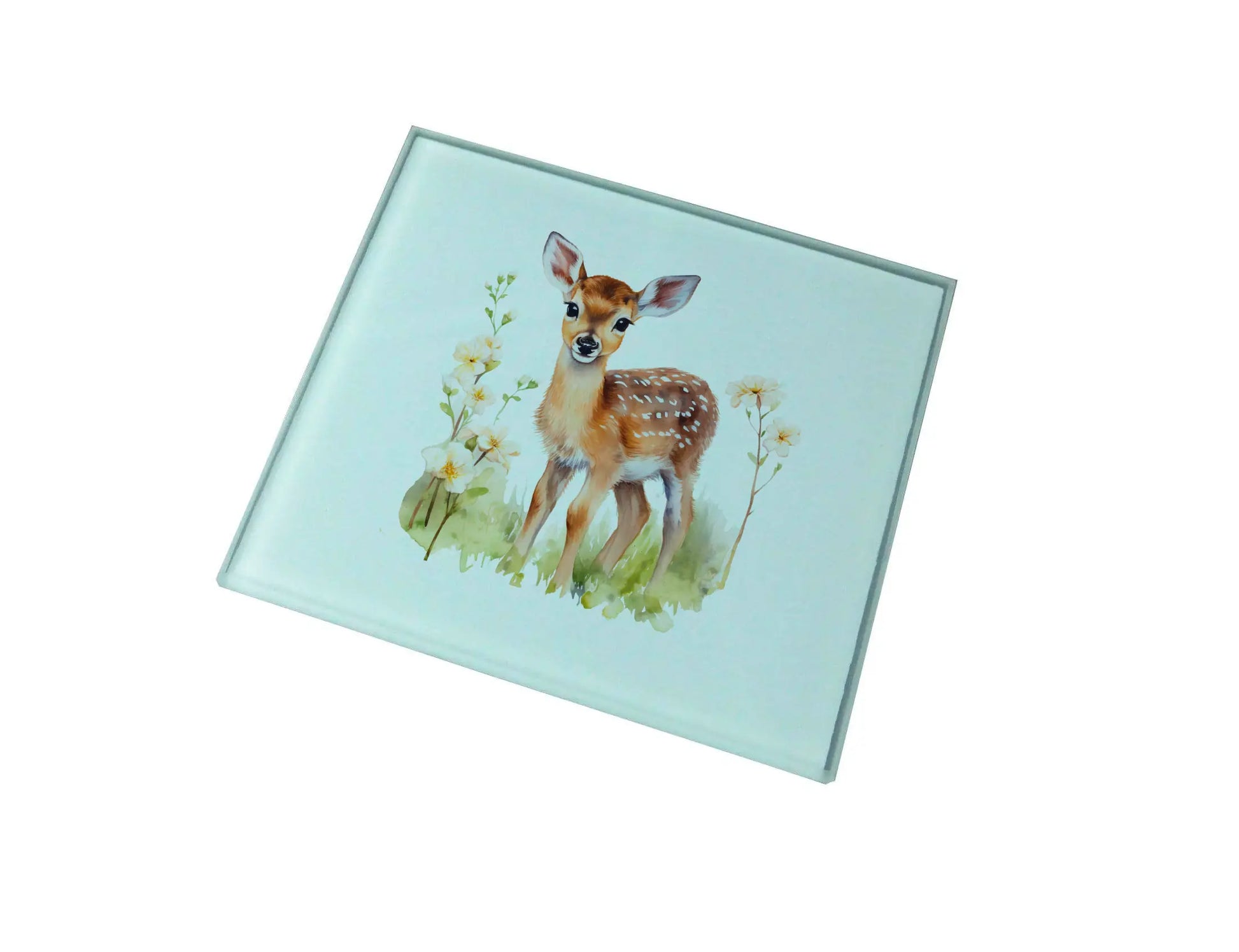 Baby Deer Glass Coaster (Set of 4)