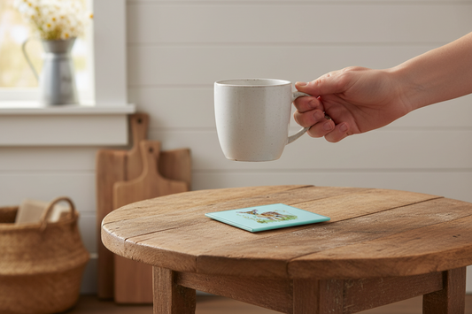 Baby Deer Glass Coaster (Set of 4)