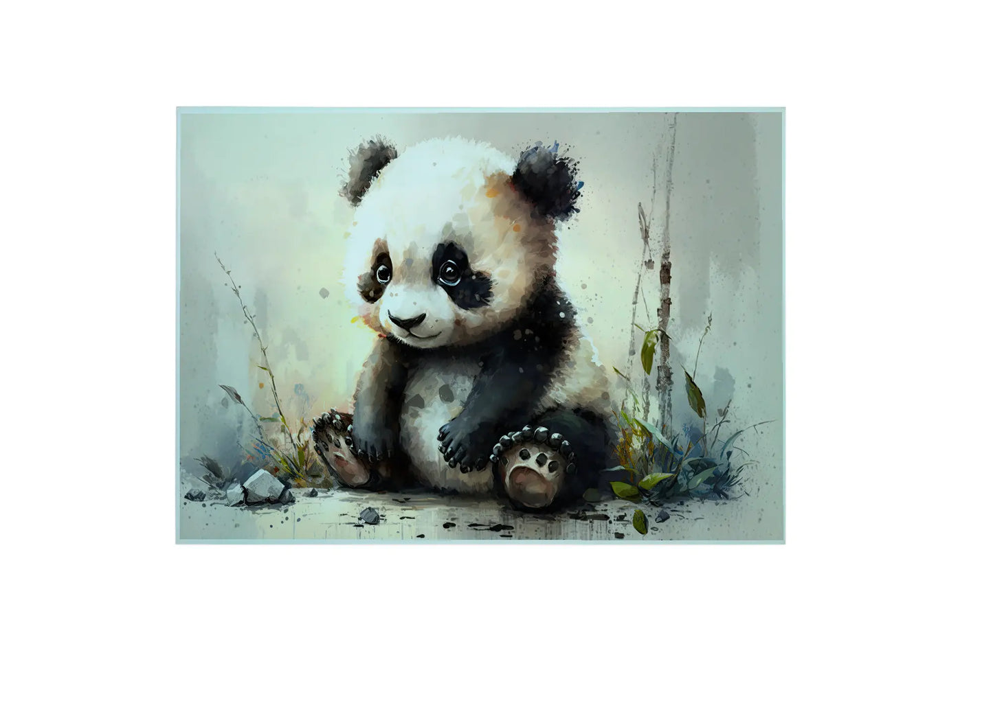 Panda Large Glass Chopping Board, Panda Worktop Saver