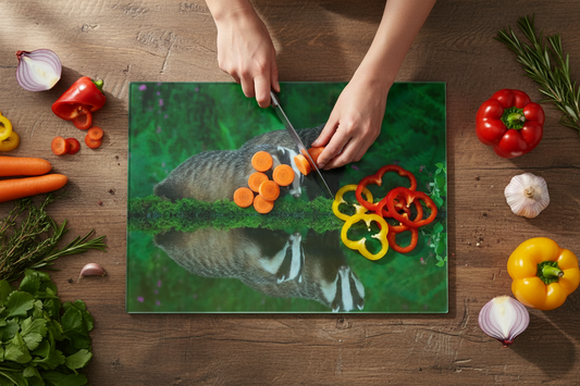 Badger Glass Chopping Board, Badger Glass Chopping Board