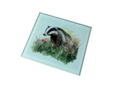 Badger Glass Coaster (Set of 4)