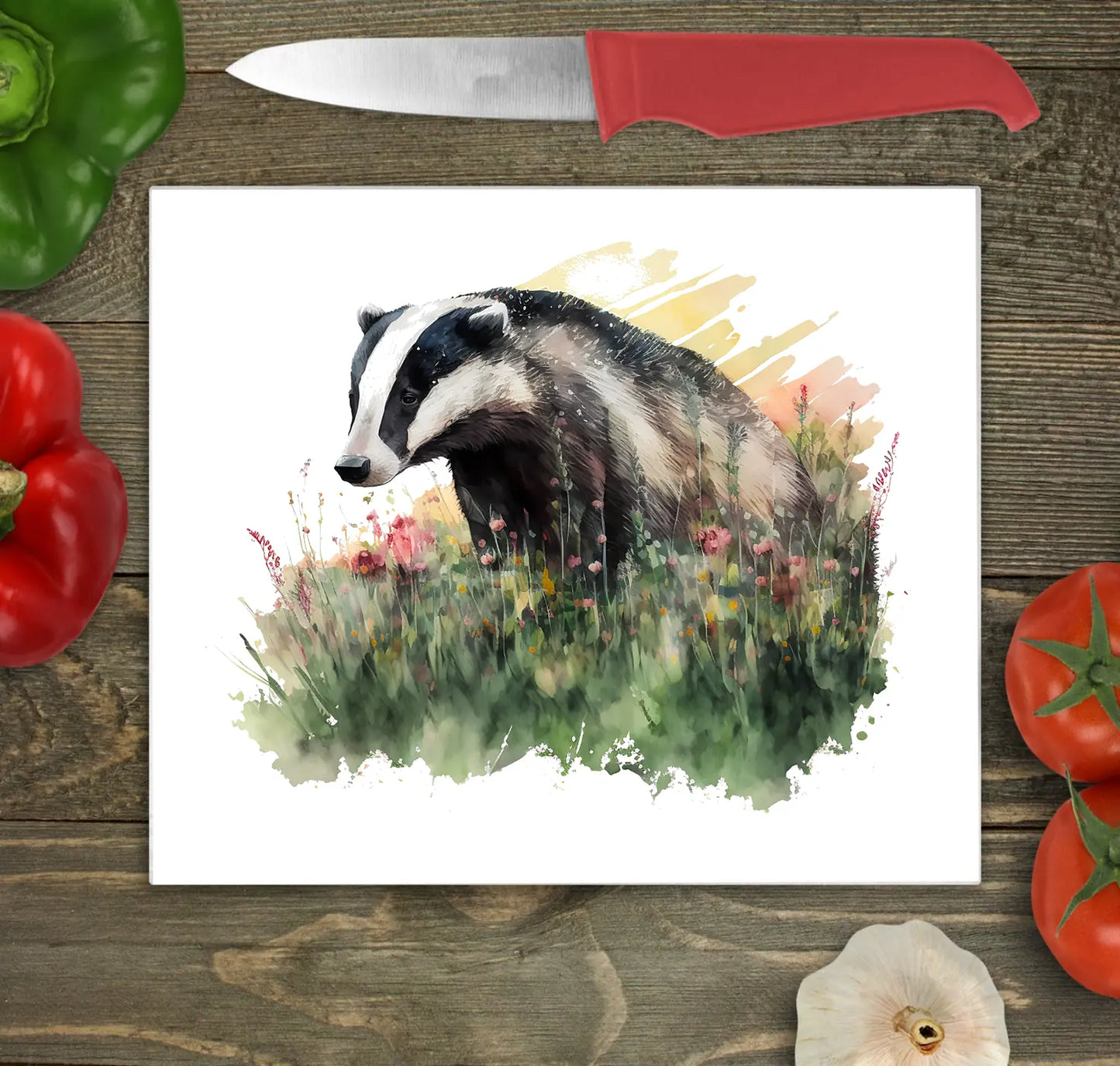 Badger Glass Chopping Board, Badger Worktop Saver
