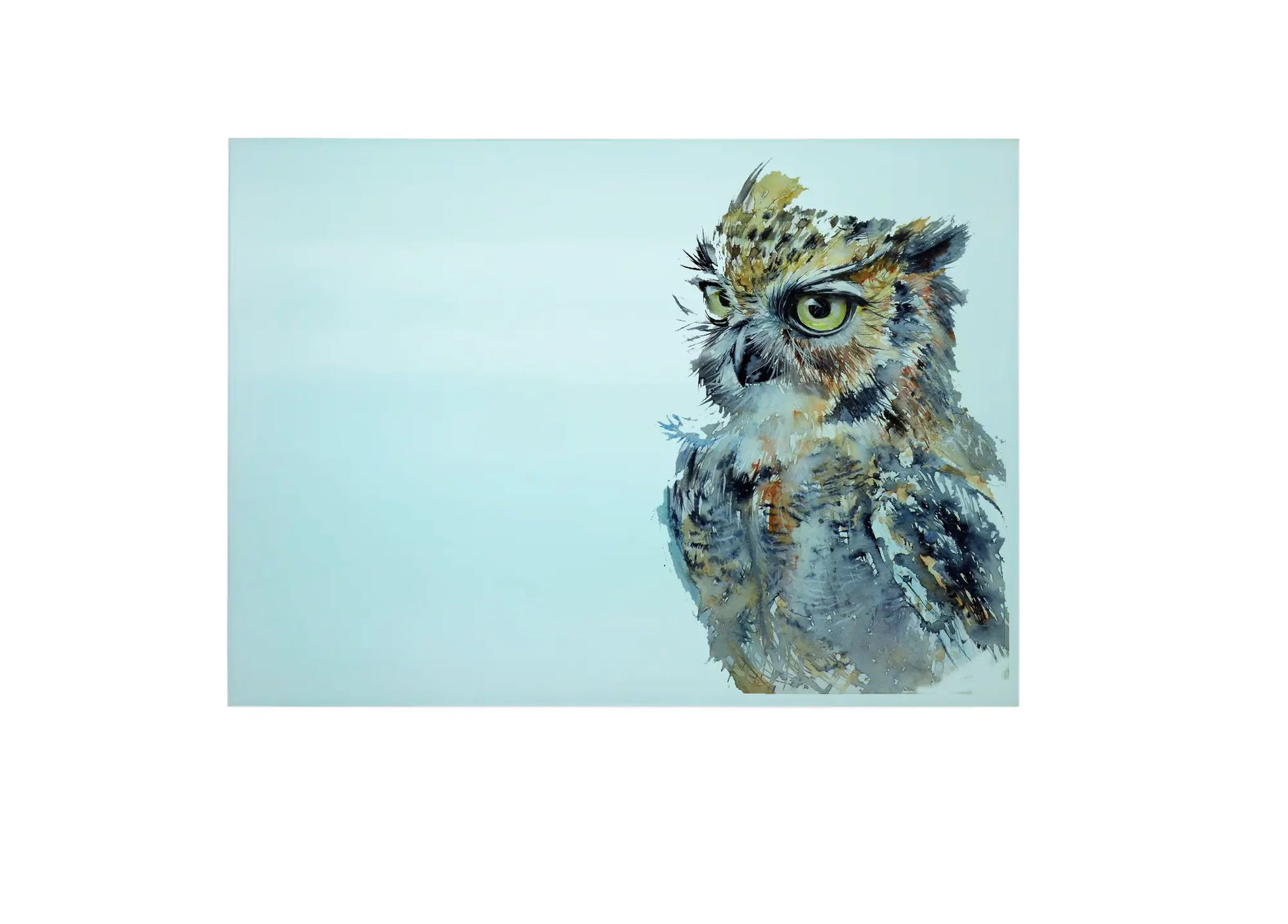 Owl Glass Chopping Board, Owl Worktop Saver