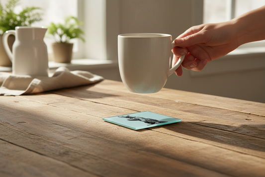 Mountain Bear Glass Coaster (Set of 4)