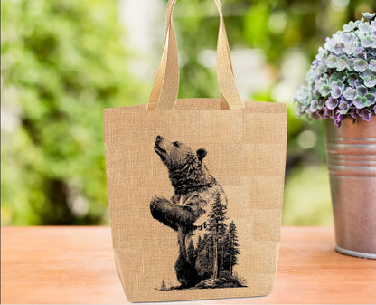 Mountain Bear Special Effect Tote Bag