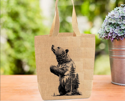 Mountain Bear Special Effect Tote Bag