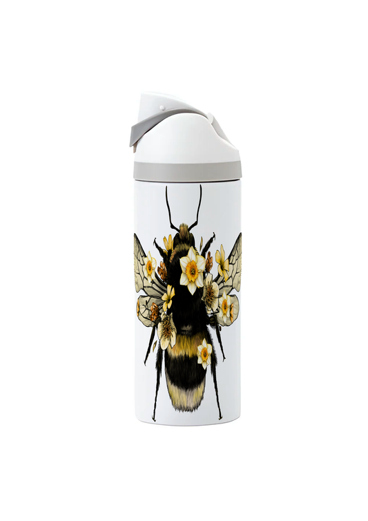 Bee and Daffodils - 720ml One Touch Thermal Drinks Bottle