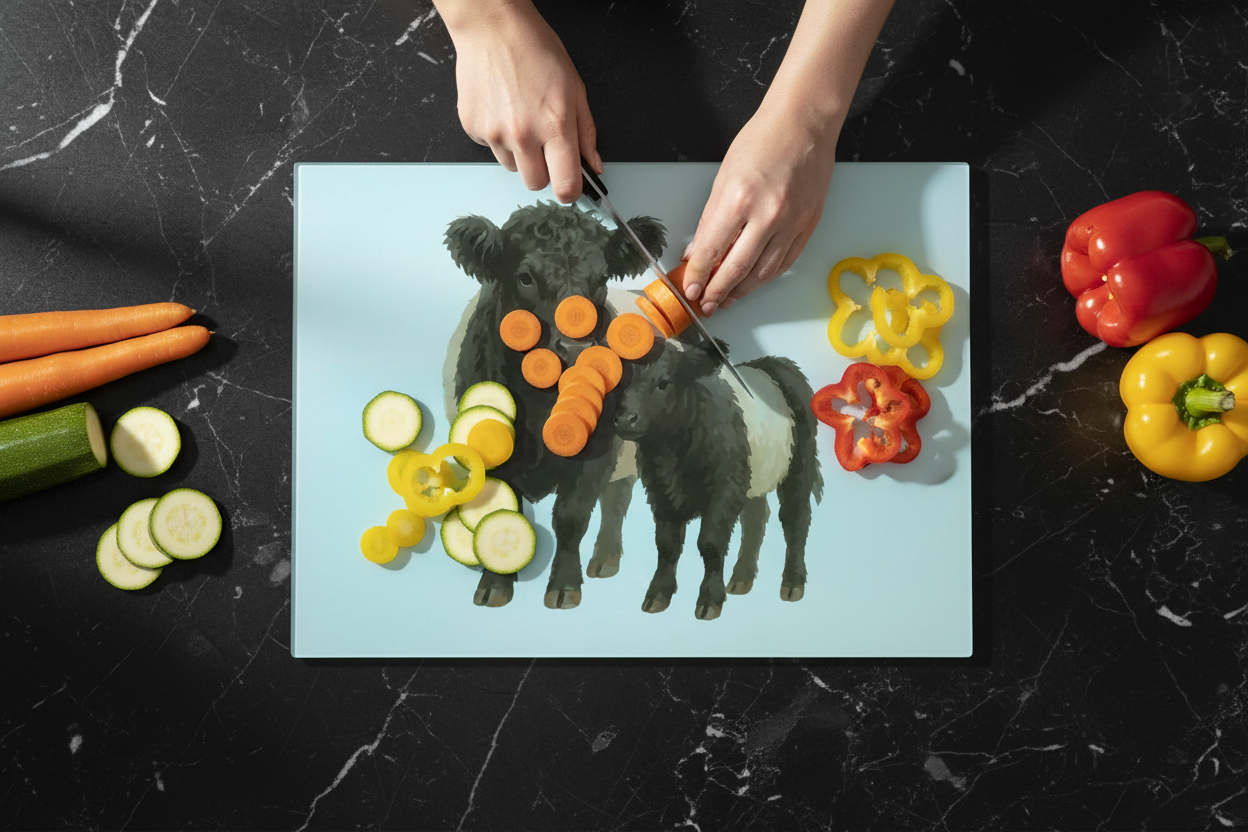 Belted Galloway Chopping Board - Belted Galloway Worktop Saver