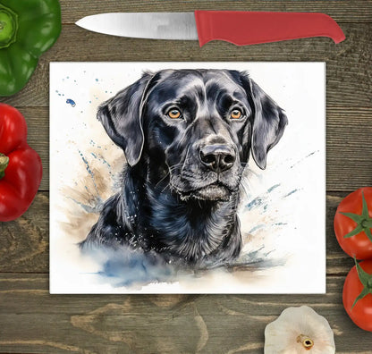 Black Labrador Chopping Board - Black Labrador Worktop Saver