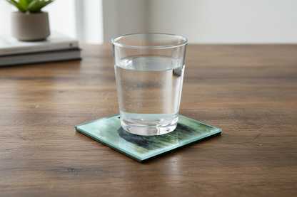 Black Bear Glass Coaster (Set of 4)