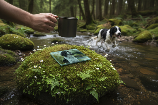 Spaniel Glass Coaster (Set of 4)