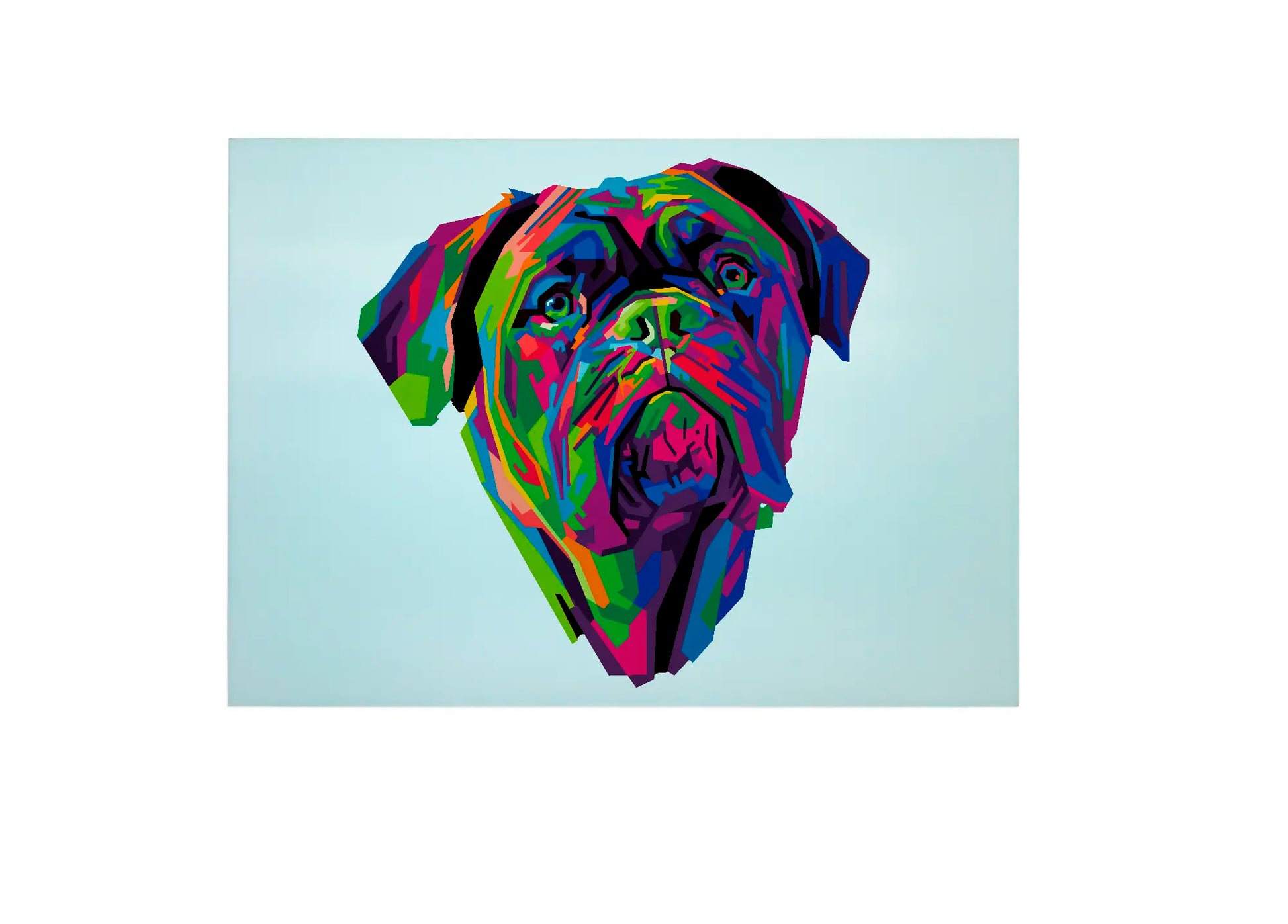 Boxer Dog Glass Chopping Board, Boxer Dog Worktop Saver